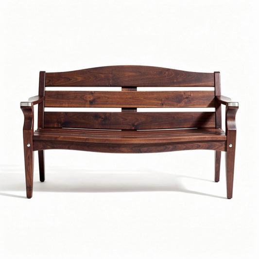 Houten bank voor binnengebruik met een afmeting van 150 x 60 x 85cm