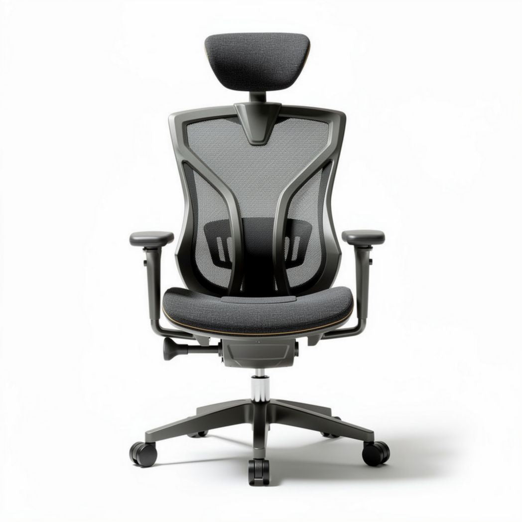 Ergonomische bureaustoel met ademend mesh en verstelbare rugleuning 50 x 60 x 120cm
