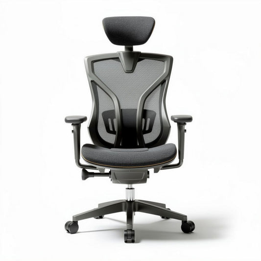 Ergonomische bureaustoel met ademend mesh en verstelbare rugleuning 50 x 60 x 120cm
